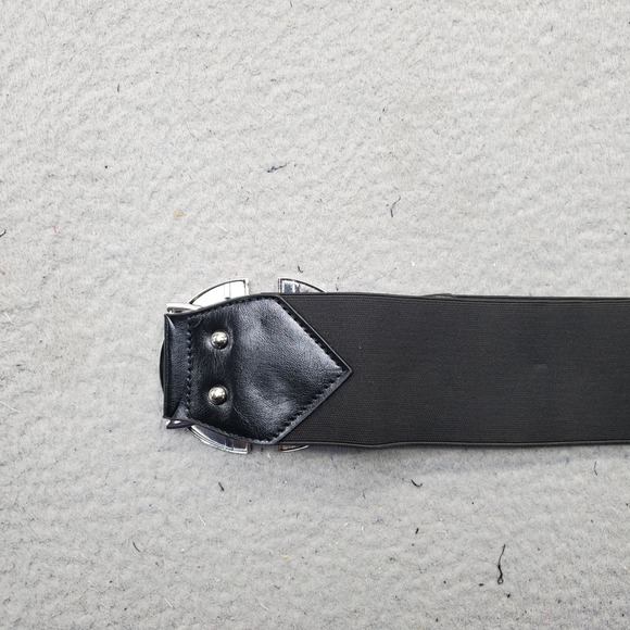 Killstar Gates of Hell Belt Womens 2XL Black Elastic Waist Goat Head Buckle - Picture 5 of 8